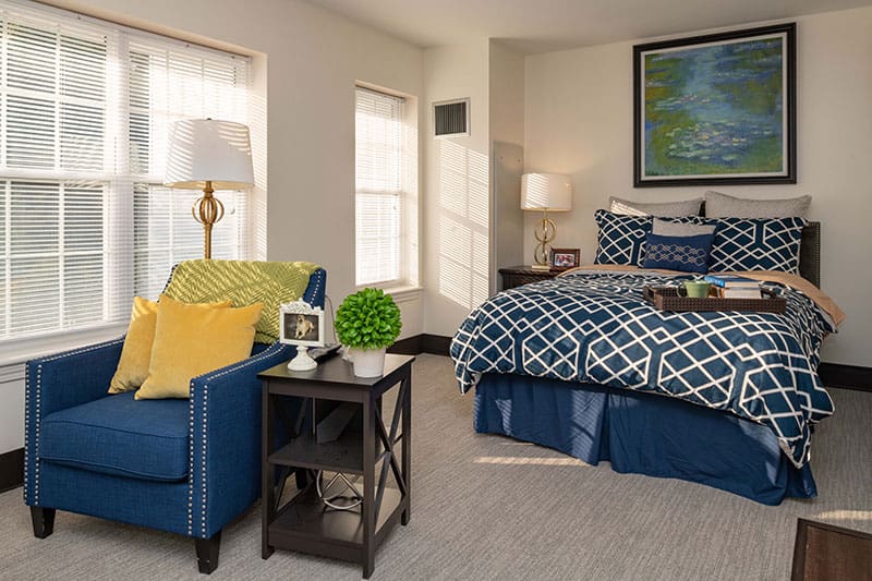 Charter Senior Living of Woodbridge Assisted Living Bedroom Suite