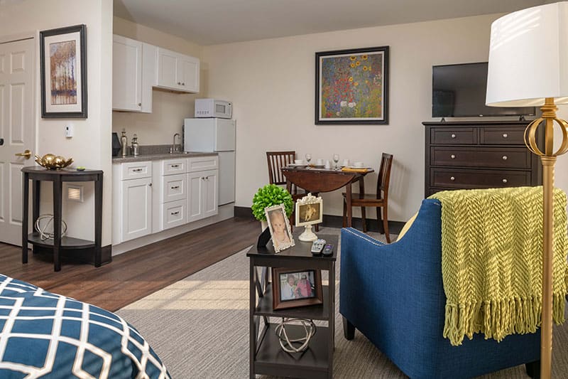 Charter Senior Living of Woodbridge Assisted Living Bedroom Suite
